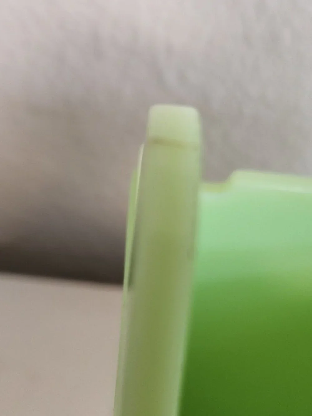 Jeannette Jadeite Jadite SALT BOX Uranium Green Glass Jade ite No Lid Very HTF